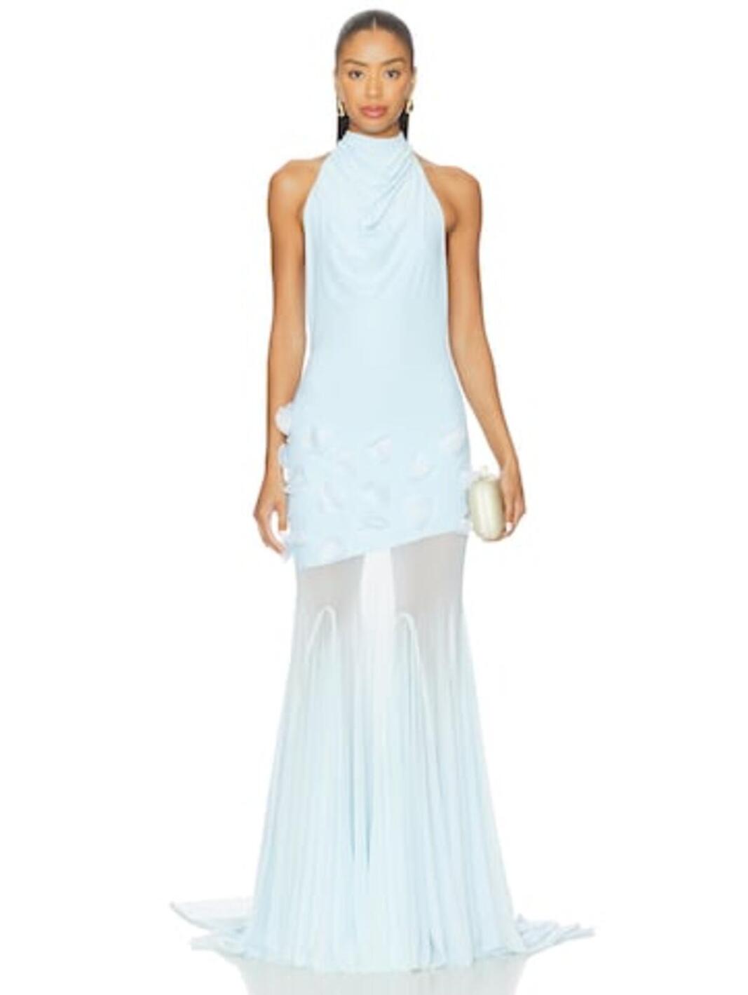 Deme By Gabriella Celeste Gown In Baby Blue